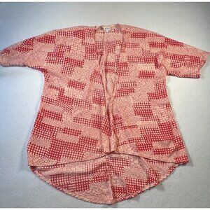 Lularoe open front short sleeve cardigan size S